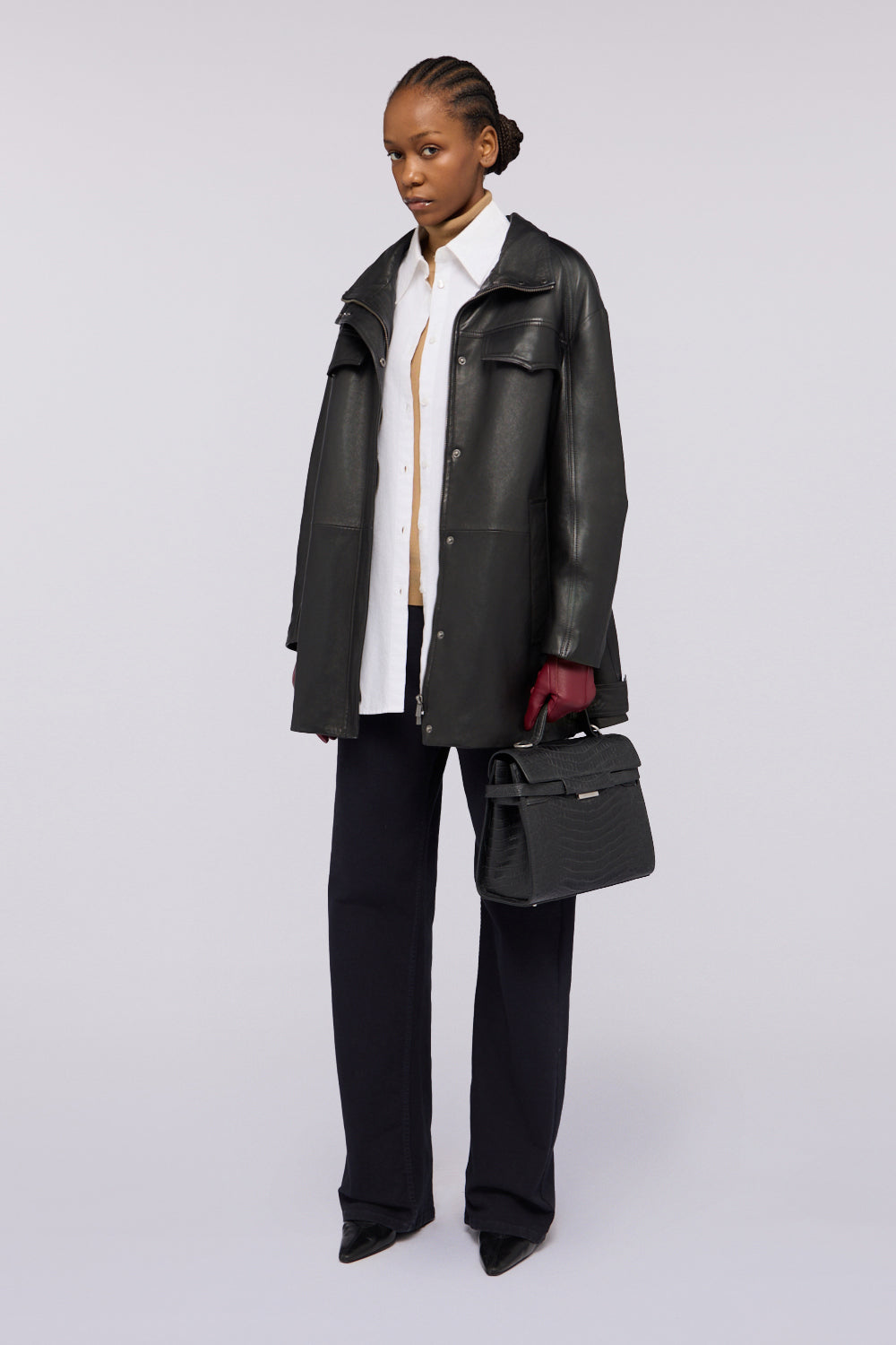 Camicia over in popeline con ricamo Gentle Society 4|20079e6dd56ccf8803059fe0a5d135ebc50e37fe408064ffb4c30e2427fcc099