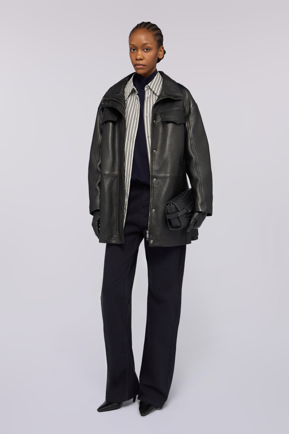 Camicia over in popeline a righe Legacy 4|05c628228cc9512ef52998b4d87e1db14db9550e69f5e5e06ef973300b764b7c