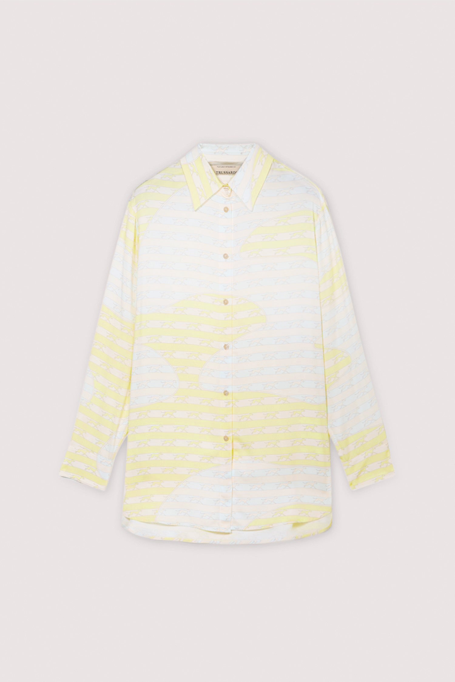 Camicia over in satin con stampa 5|a93ff6eec92c06b7de90a8ce8b30c8868fa1e743ef6bbf4711b7ad9baadf03bb