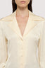 Camicia slim fit in raso con revers 3