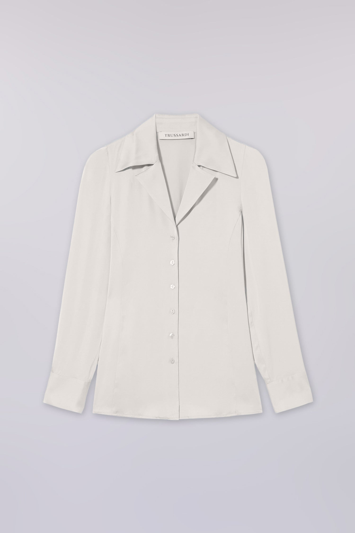 Camicia slim fit in raso con revers 6|dbfc7437eba4f43daffa36f07738033af934a21b4792660d846c3a8bf08da91d