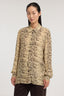 Camicia regular fit in crêpe con stampa 1