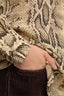 Camicia regular fit in crêpe con stampa 2