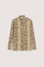 Camicia regular fit in crêpe con stampa 1
