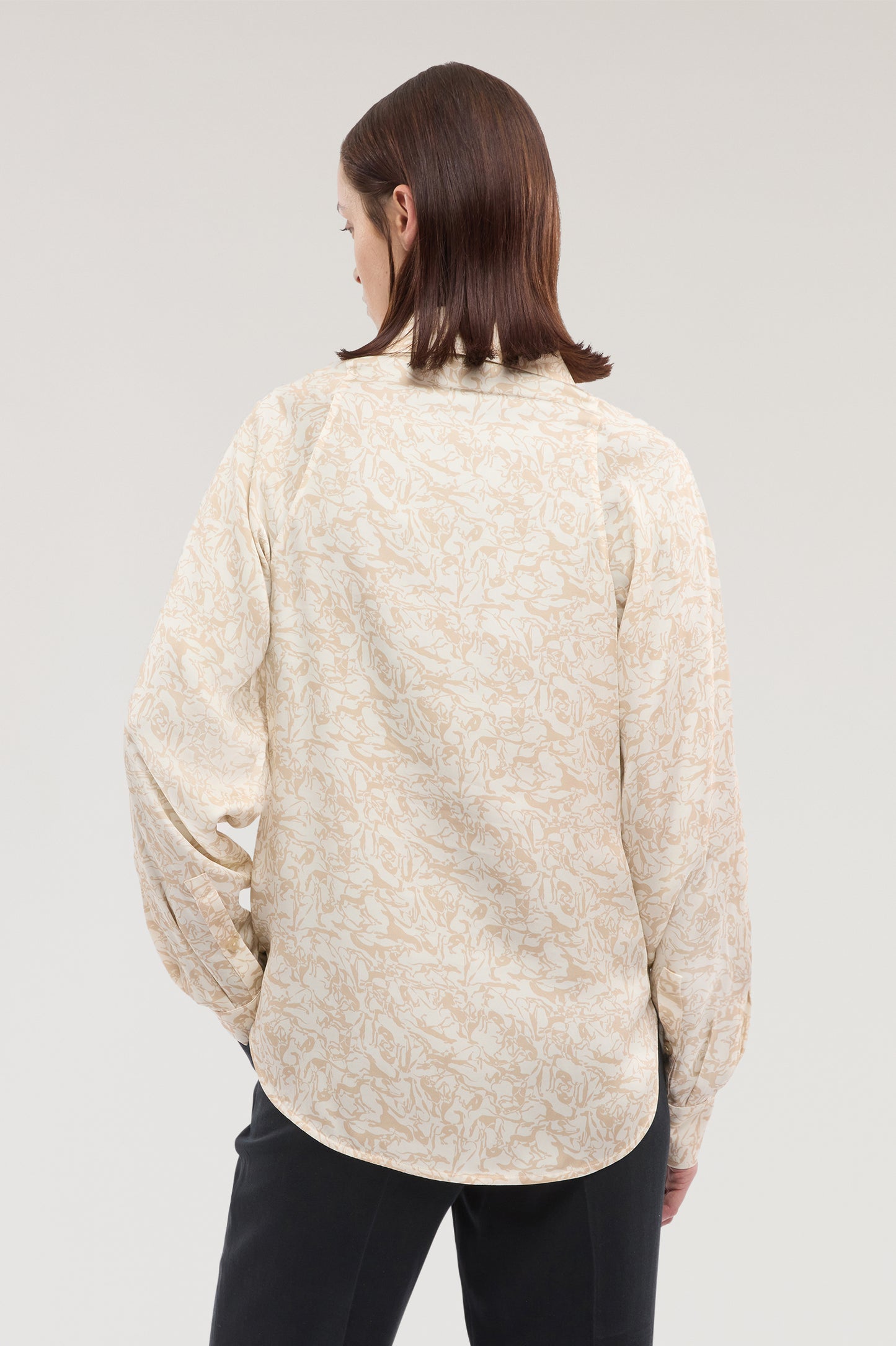 Camicia con stampa in twill di viscosa 3|a108ae982c8a53ea028897ab3202437bc5790884070091625c4e77f9d3faaf8d