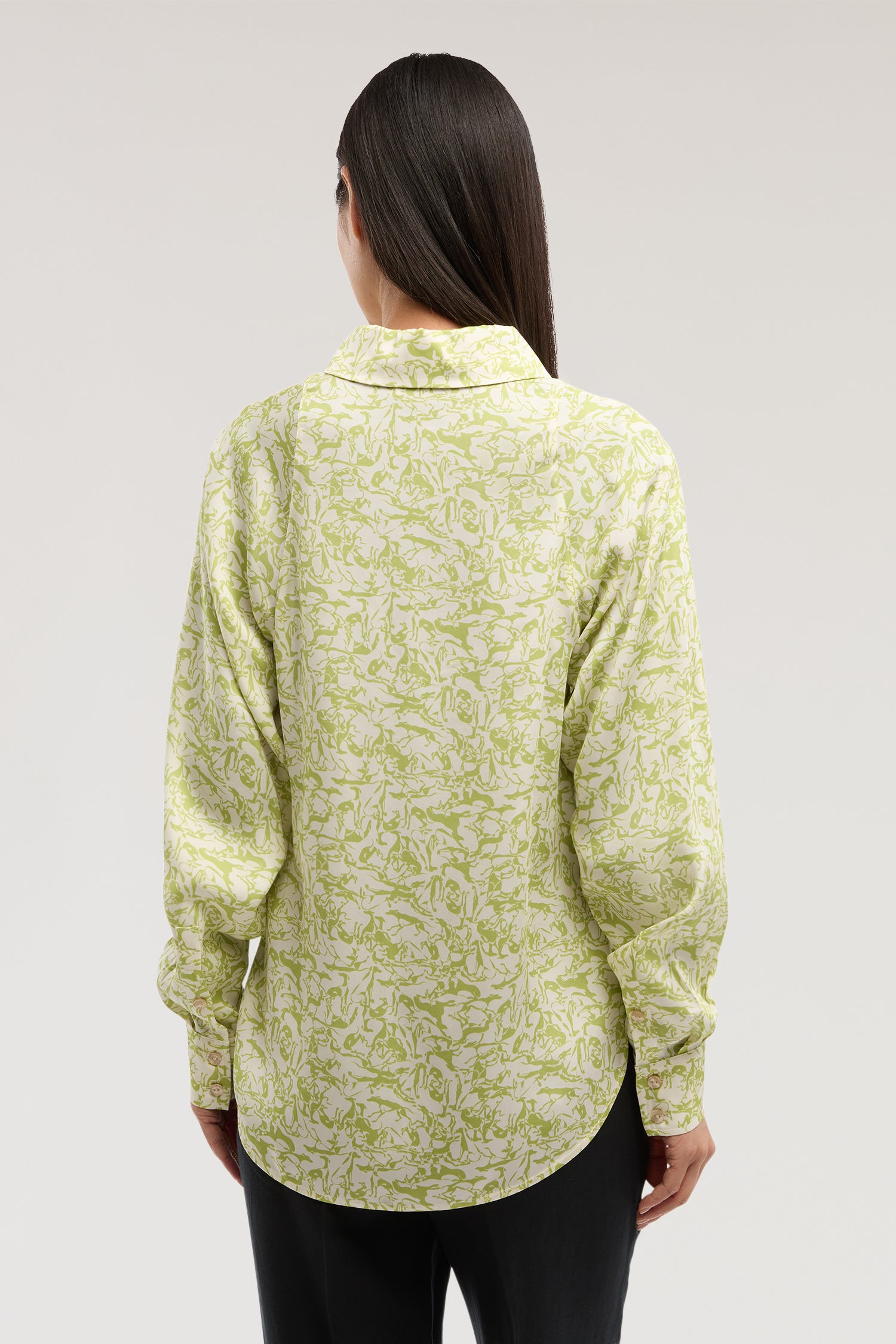 Camicia con stampa in twill di viscosa 2|46d8379969d232a573c894f32d8fb671cfc769ab5a9e502e017806111b7a0207