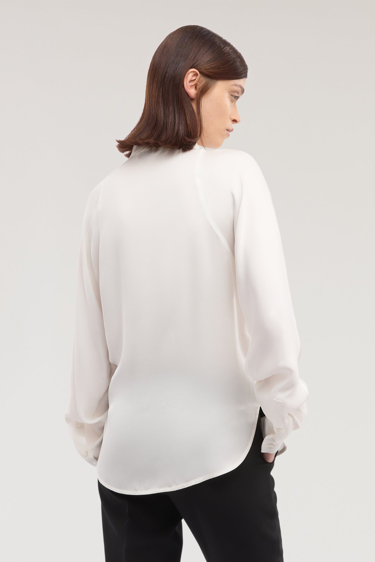 Camicia in twill di viscosa 2|3c3dbe4121102c942bfb7b86978c413ed36edcf9d0d4fc50d7ab5e0f405e0c59