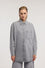 Denim shirt with back appliqué