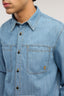 Camicia slim fit in denim 3