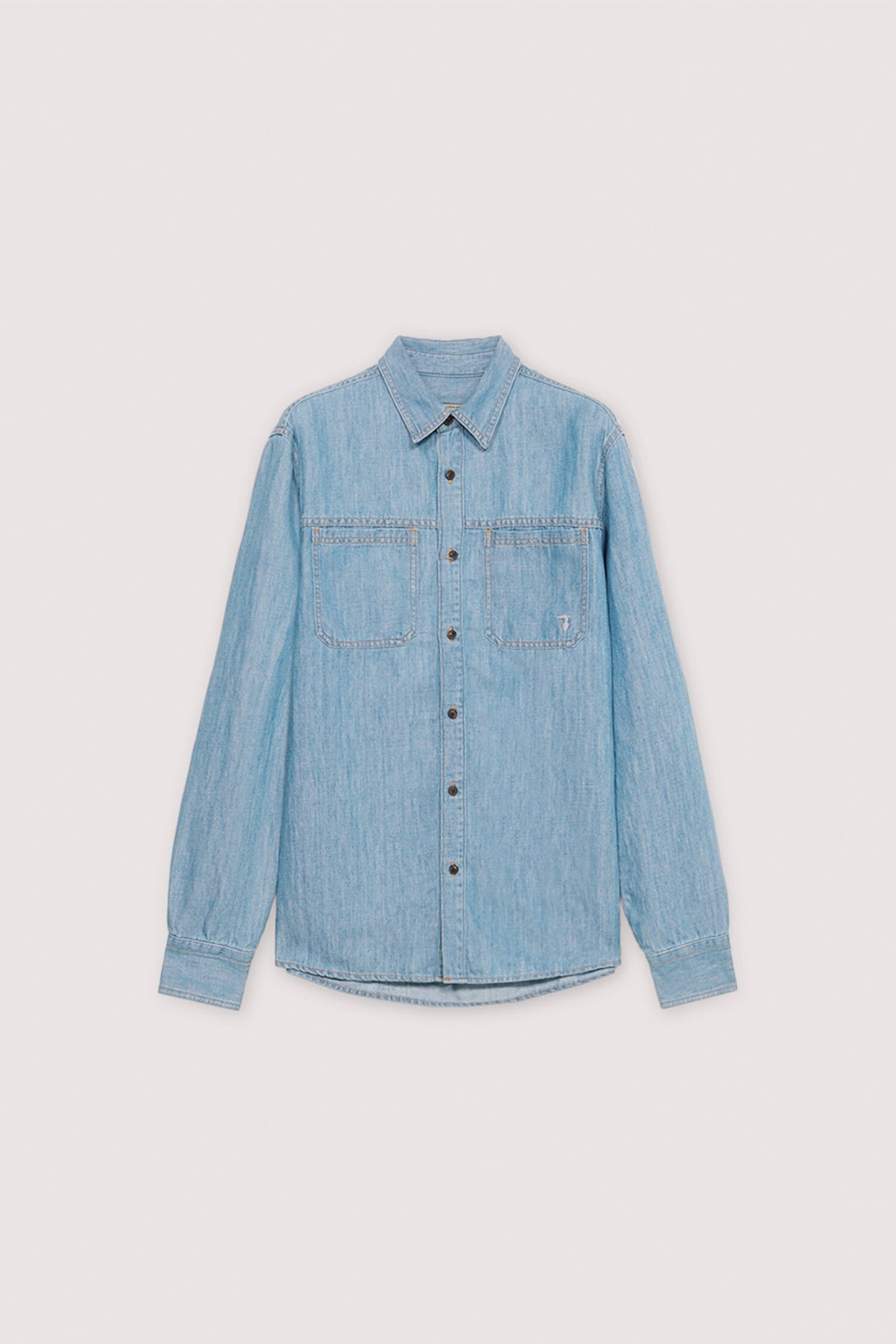 Camicia slim fit in denim 5|017f8c6010a9c5e5434a39662501ac2dd1b33b532e161efcbf5e6f9a93b7d3b8