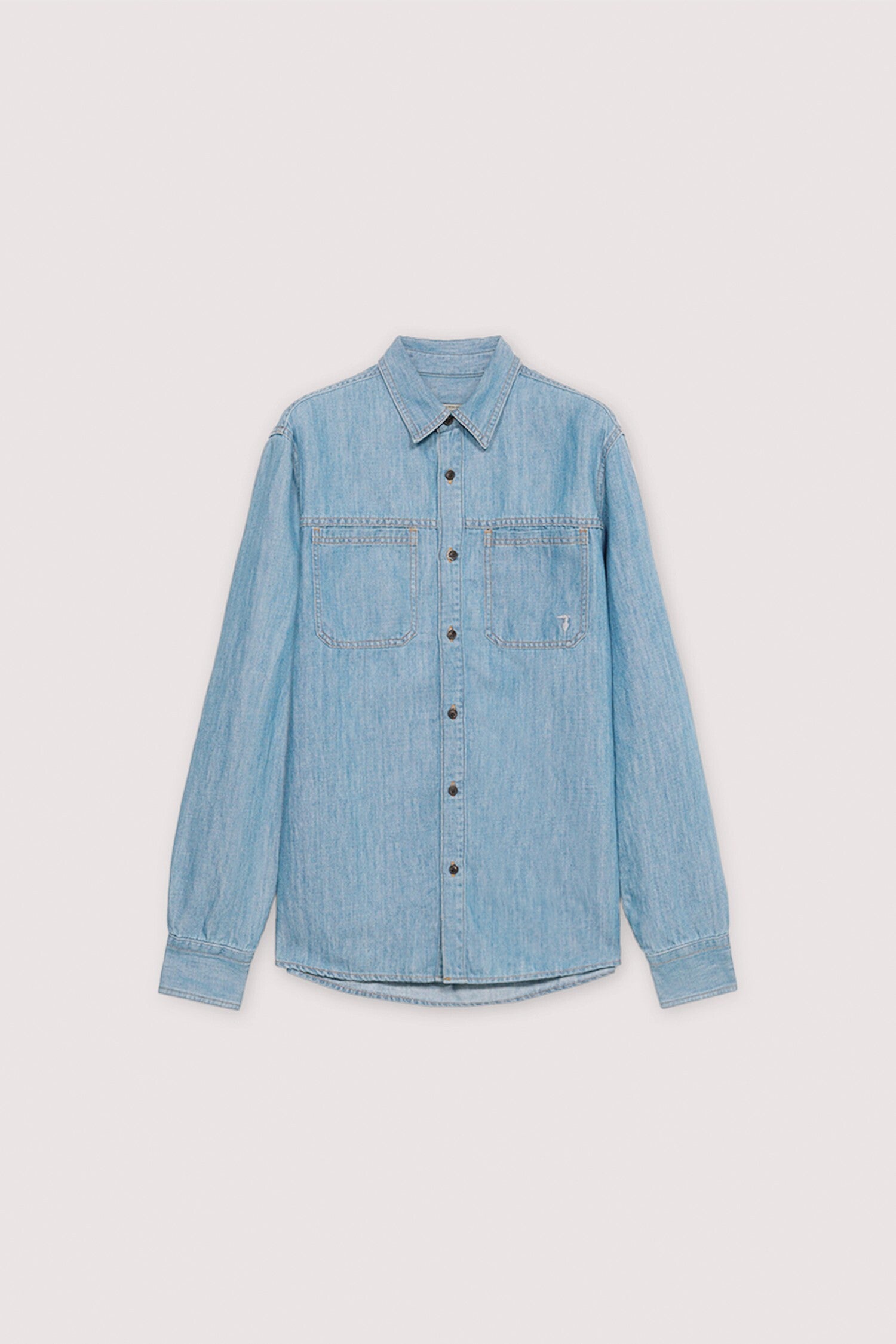 Camicia slim fit in denim 5|017f8c6010a9c5e5434a39662501ac2dd1b33b532e161efcbf5e6f9a93b7d3b8