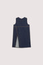 Top lungo con spacco in denim 5