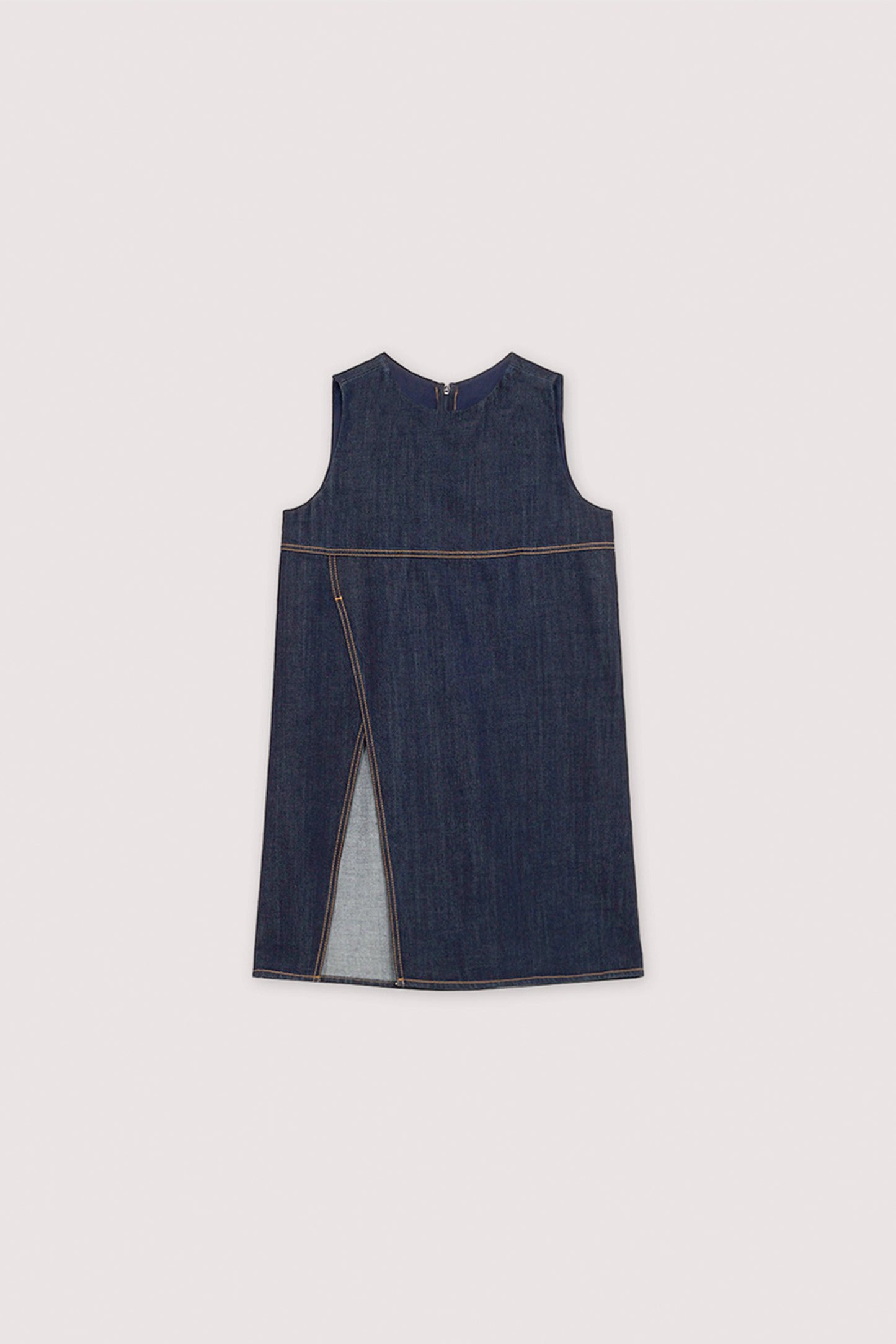 Top lungo con spacco in denim 6|24591e3b87e8d4b56796f278667671663a86a5be930c54a75a7aecf961ef3c5d