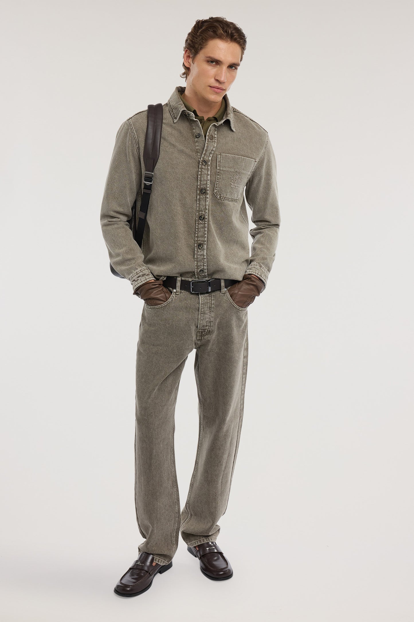 Camicia in denim stonewashed Gentle Society 4|1e312b4e7bf427c3a84aa6582616f24e6607c8fa71848d3253c606d71b2f0680