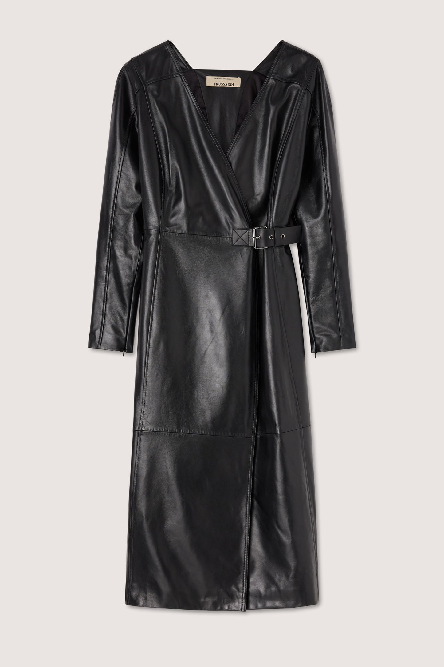 Abito a portafoglio midi in pelle 1|1d0b82aa91d5ef92578cf3a06f7155f296a6ab2062a37773c6a9853d1db5b983