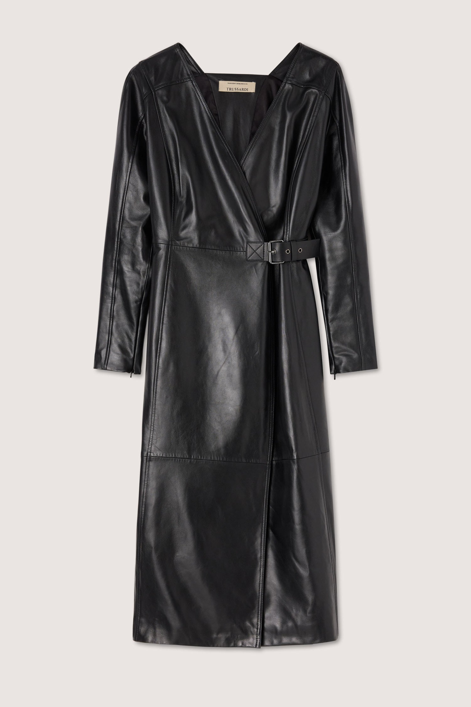 Abito a portafoglio midi in pelle 1|1d0b82aa91d5ef92578cf3a06f7155f296a6ab2062a37773c6a9853d1db5b983