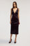 Sheath dress in pony-effect leather