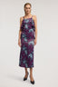 Abito slip dress in raso con stampa 2