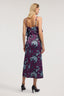 Abito slip dress in raso con stampa 3