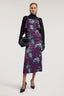 Abito slip dress in raso con stampa 6