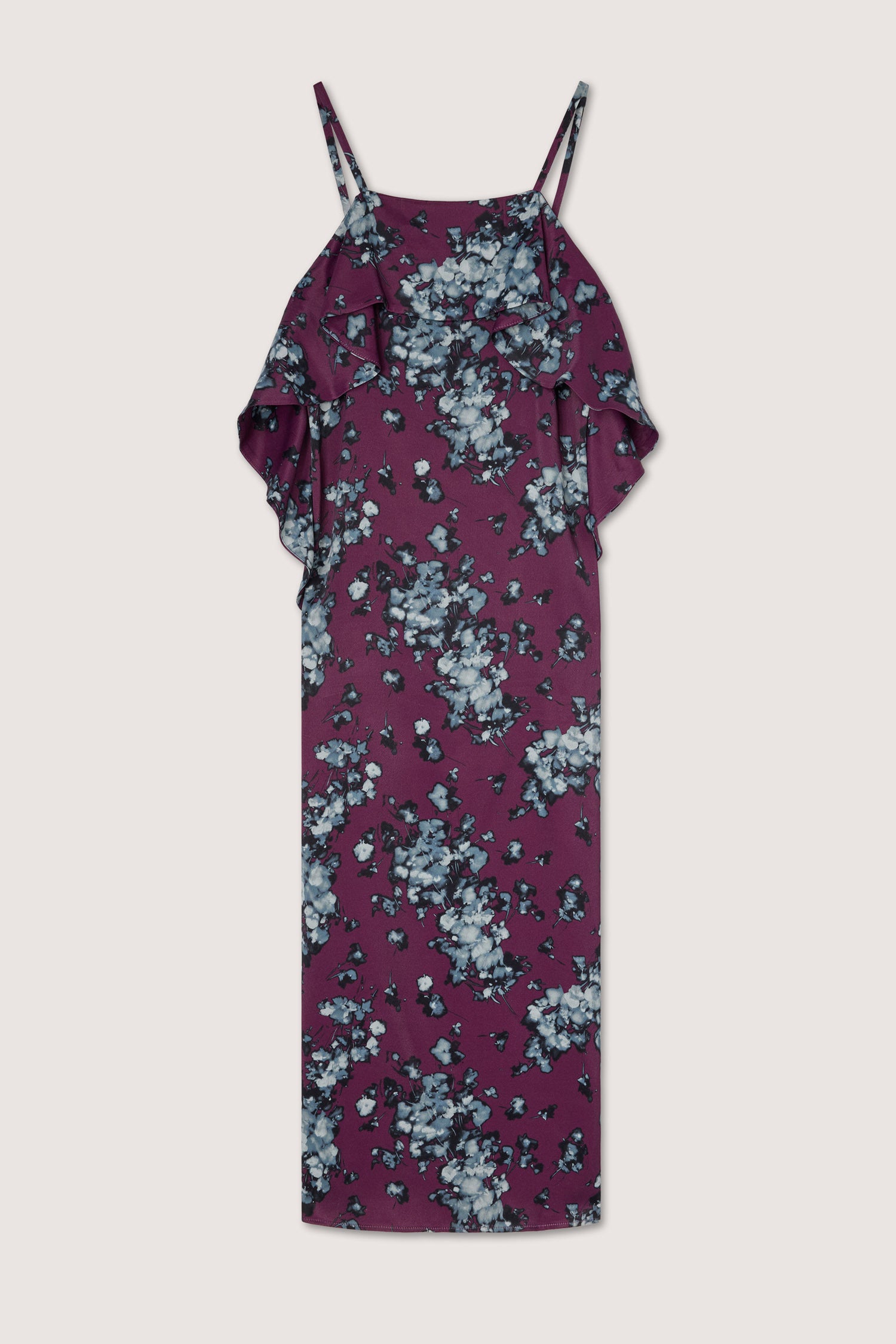 Abito slip dress in raso con stampa 5|dad21cfe0ba0f7b217d5ec0c63dba9193562e93c72fabb087544766fef2a0e8e