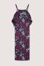 Abito slip dress in raso con stampa 5