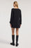Mini dress with asymmetric neckline and buckle