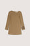 Mini dress with asymmetric neckline and buckle