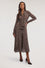 Chemisier dress in printed viscose