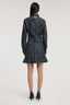 Mini abito in denim jacquard con stampa pitone 2