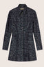 Mini abito in denim jacquard con stampa pitone 2