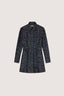 Mini abito in denim jacquard con stampa pitone 6