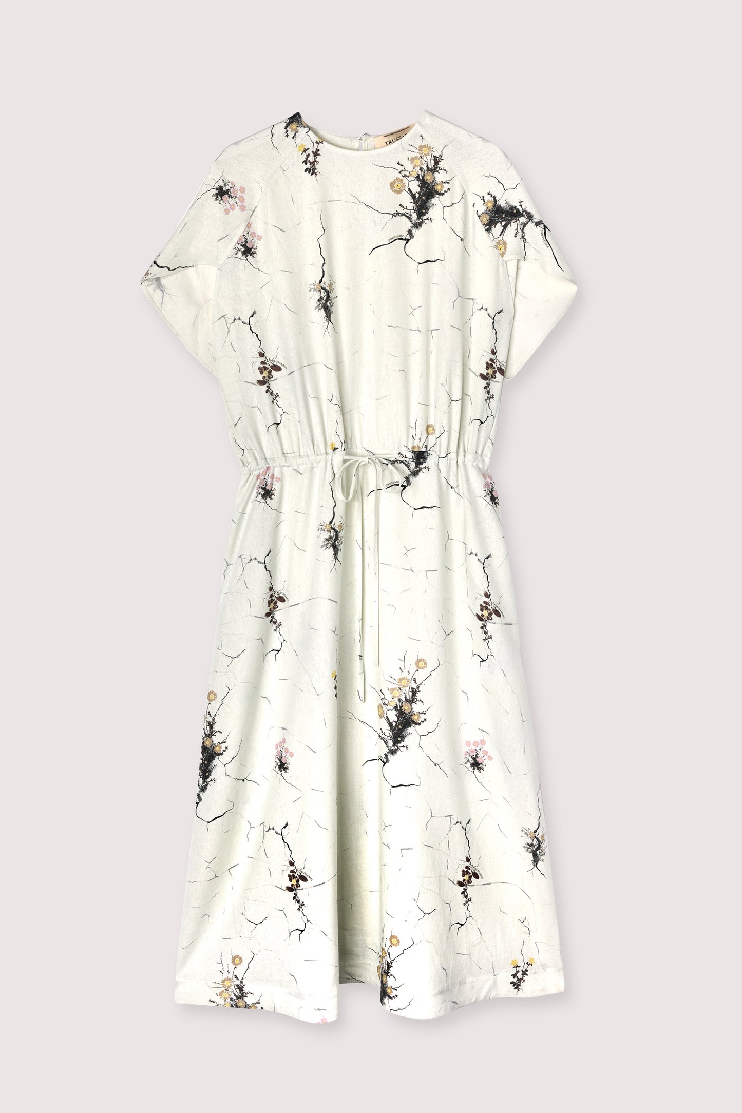 Abito Midi in Lino con Stampa Urban Jungle 1|3735e2592dfbf1d2d573f61119c63b02bef444b3ec02270e8943a0232ceef9d8