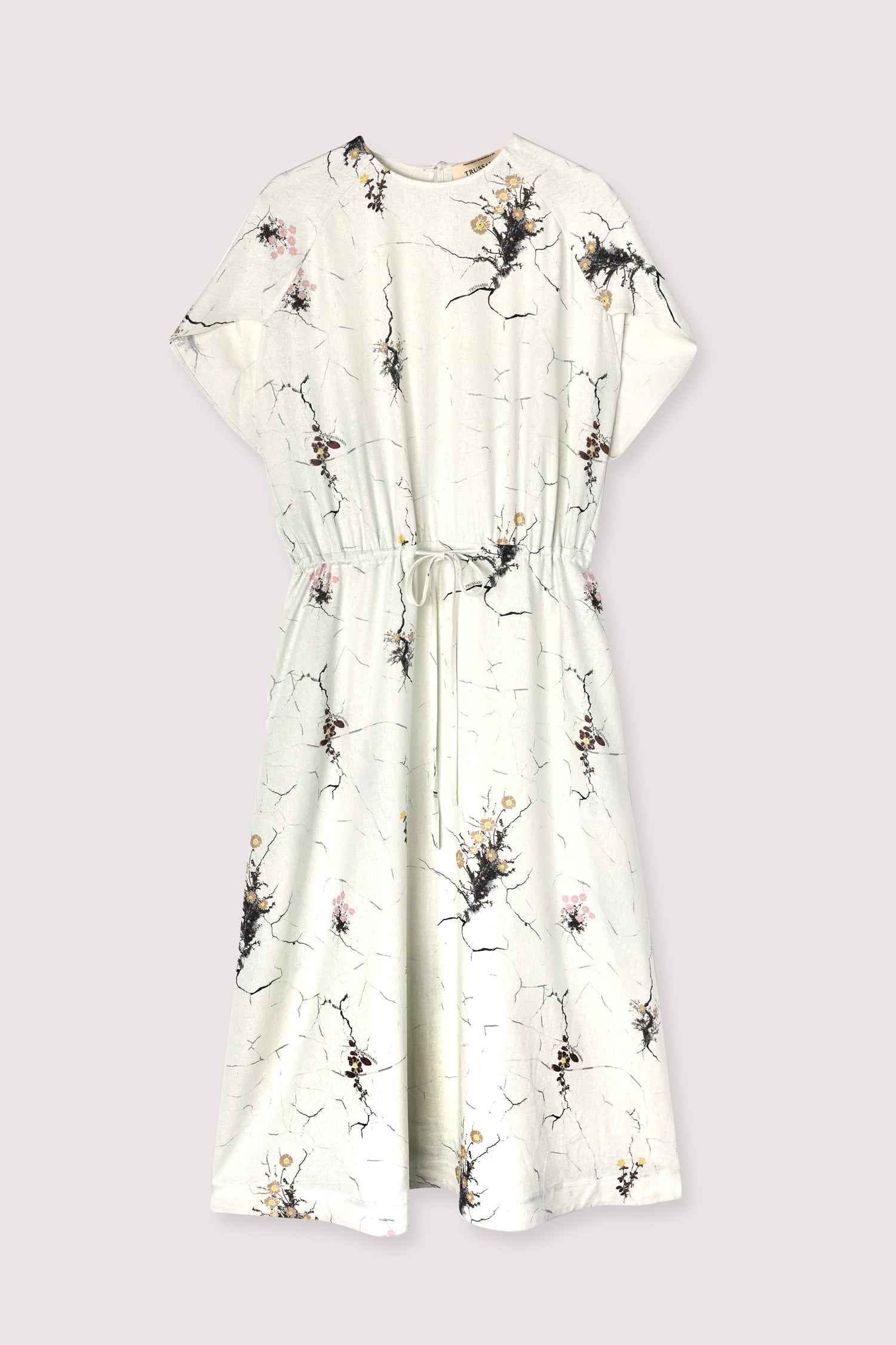 Abito Midi in Lino con Stampa Urban Jungle 1|3735e2592dfbf1d2d573f61119c63b02bef444b3ec02270e8943a0232ceef9d8