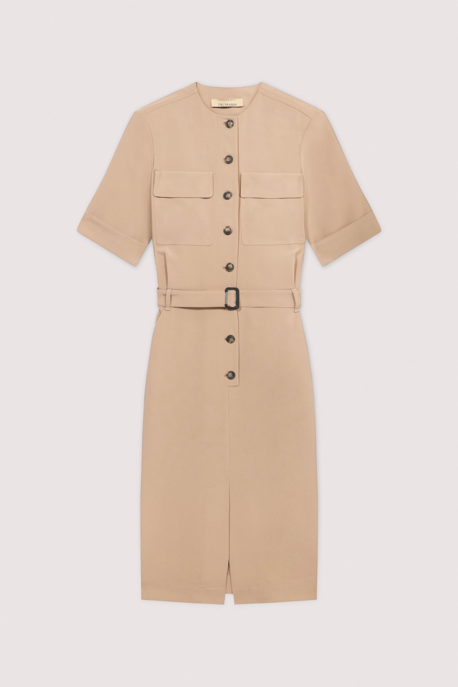 Abito con tasche applicate in cady 5|ef3d6bb4c2256a858a22c4fd1c660dc1ae11761df0894080da8f7e666ba87584