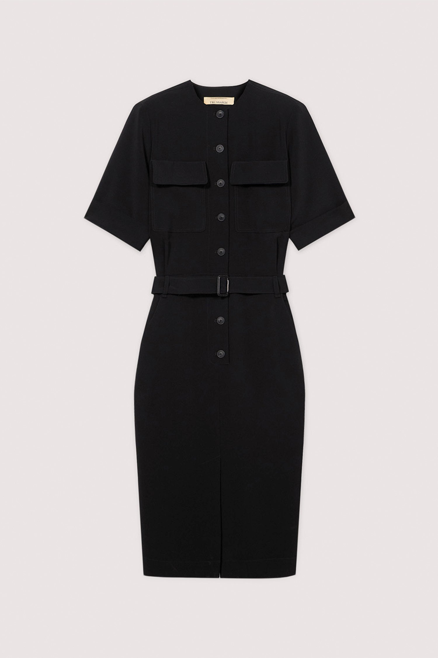 Abito con tasche applicate in cady 5|03868d8b064b9dbc2767628d4dd21eb665a56535cd0d0fb2d82884f5beeed6ec