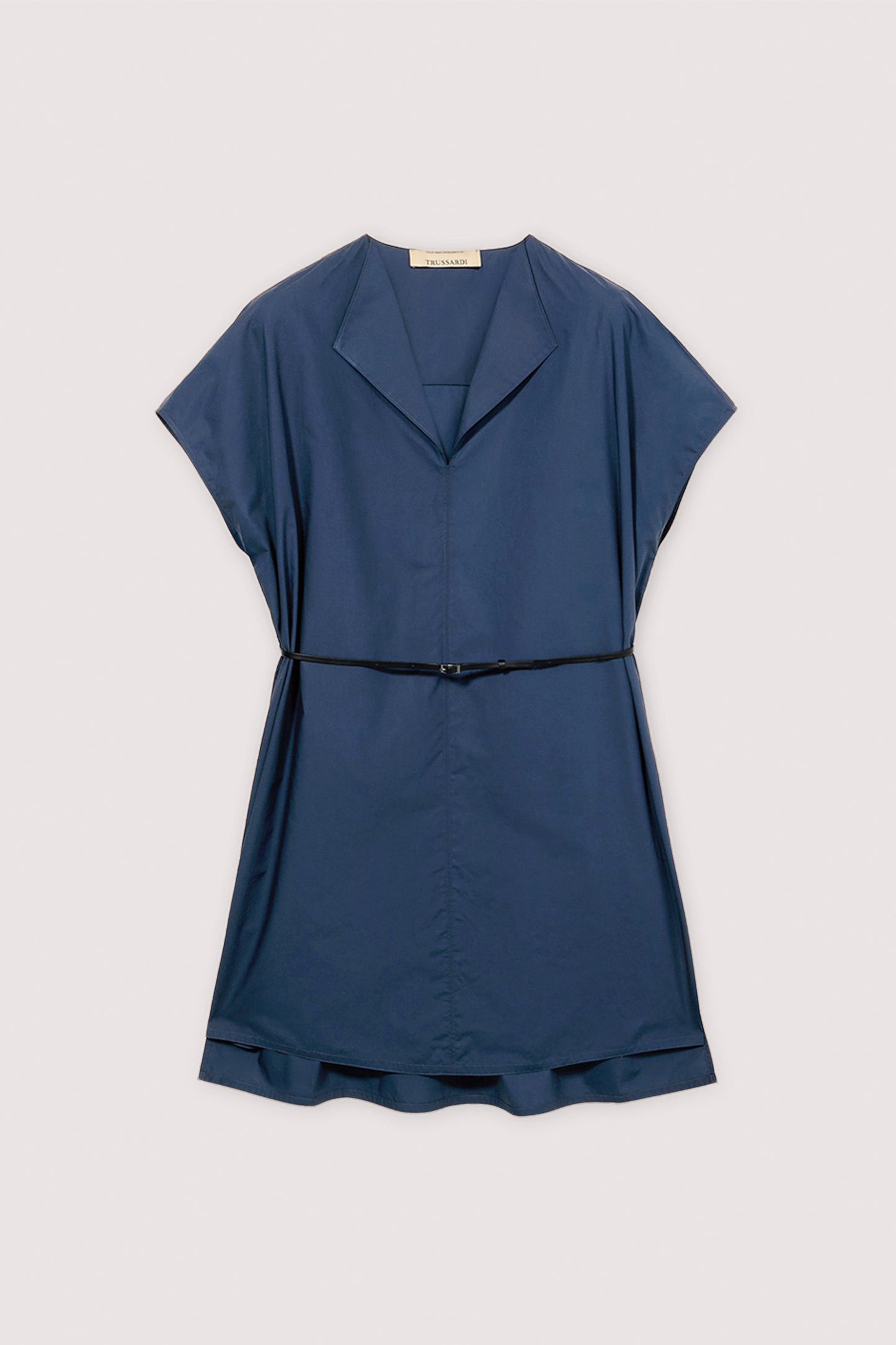 Abito ampio con cintura in popeline 5|338775daa02857d660817061429ef998f31df1af9cc4b5856922cdaa10b856ed