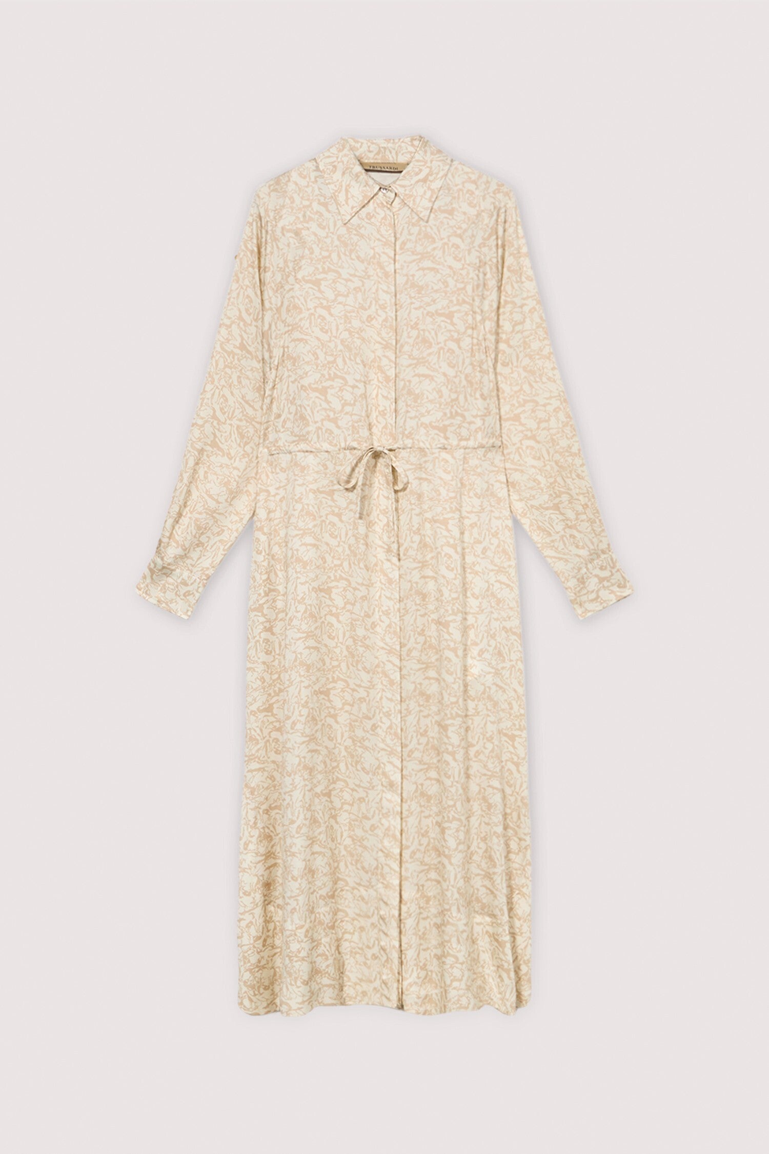 Abito chemisier con stampa in twill di viscosa 5|50c3f6c60b8553494df7c83905f7afa77309b1a014984fde553f6ea88173058f