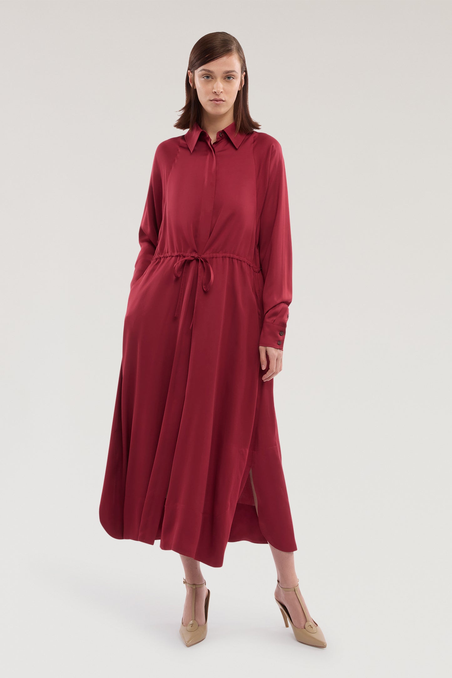 Abito chemisier in twill di viscosa 3|d22bd0f57d288d2a7d600a1979c3b32f0216d46240e8b18d372adde395f4cbf9