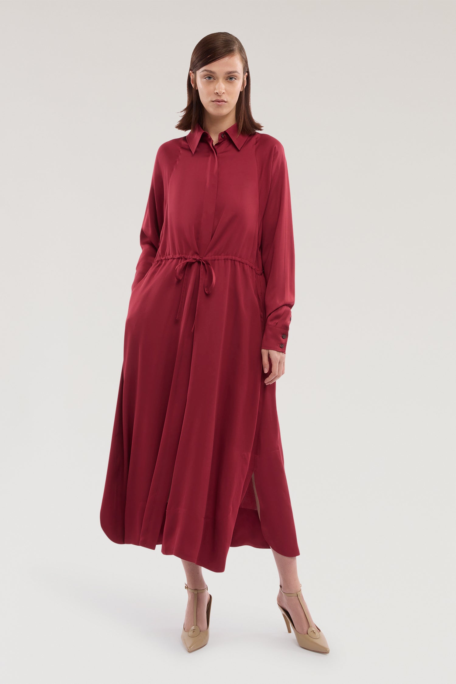 Abito chemisier in twill di viscosa 3|d22bd0f57d288d2a7d600a1979c3b32f0216d46240e8b18d372adde395f4cbf9