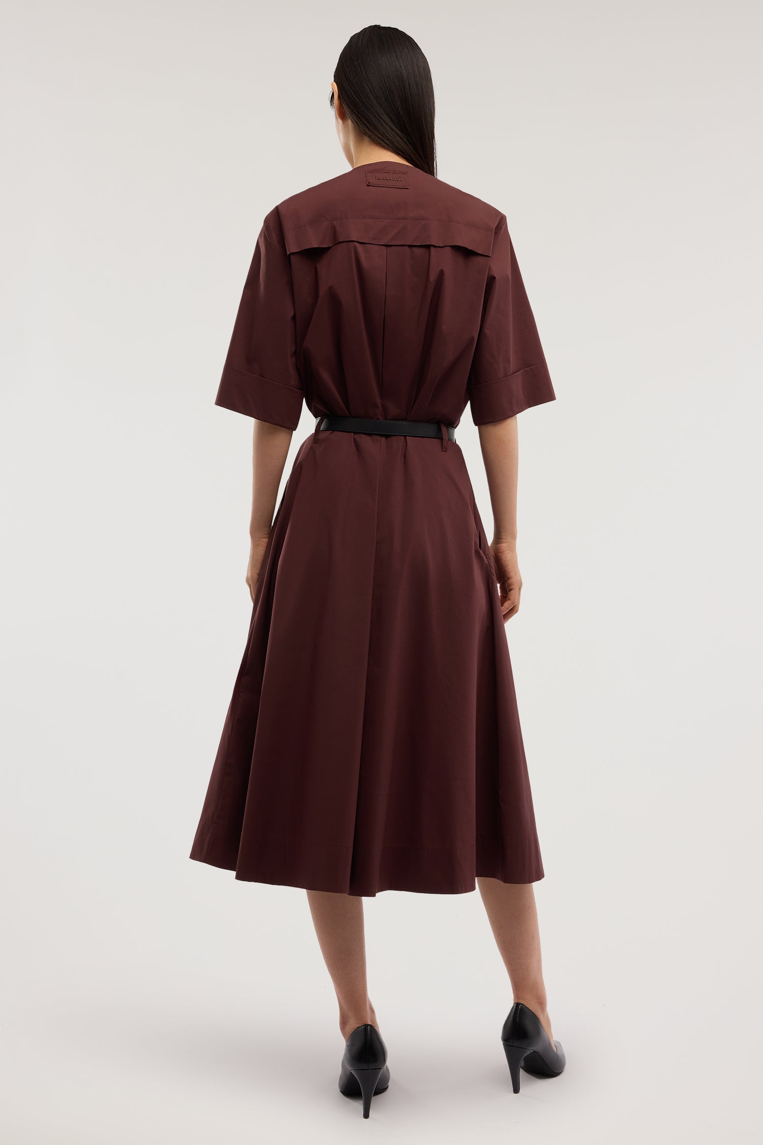 Abito chemisier con tasche in popeline 3|d20a30f00a82fd1b9a71bada0e3cc1d2602eed182c72e1255b714a4db36fa42e