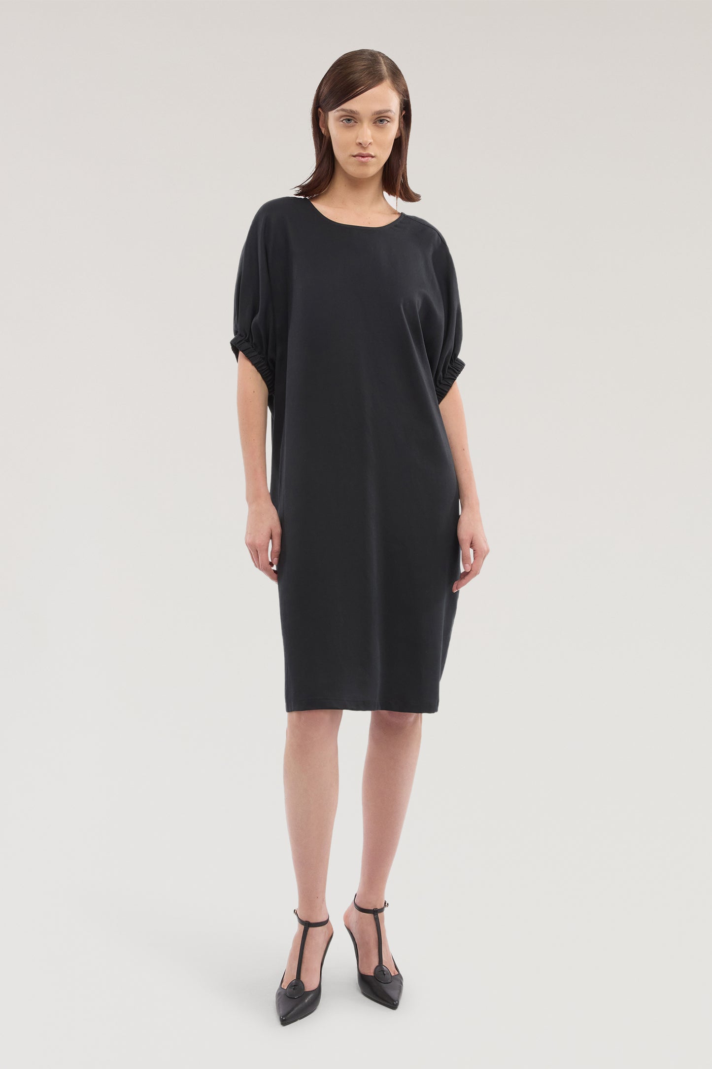 Abito a tunica in lyocell e lino 2|666f3f900720ac4742e185d615641de915f77bc5525363584f393eb509a7df0d