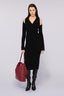 Abito in maglia incrociato in misto mohair 1