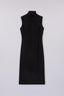 Abito tubino in cady con collo a costine 5