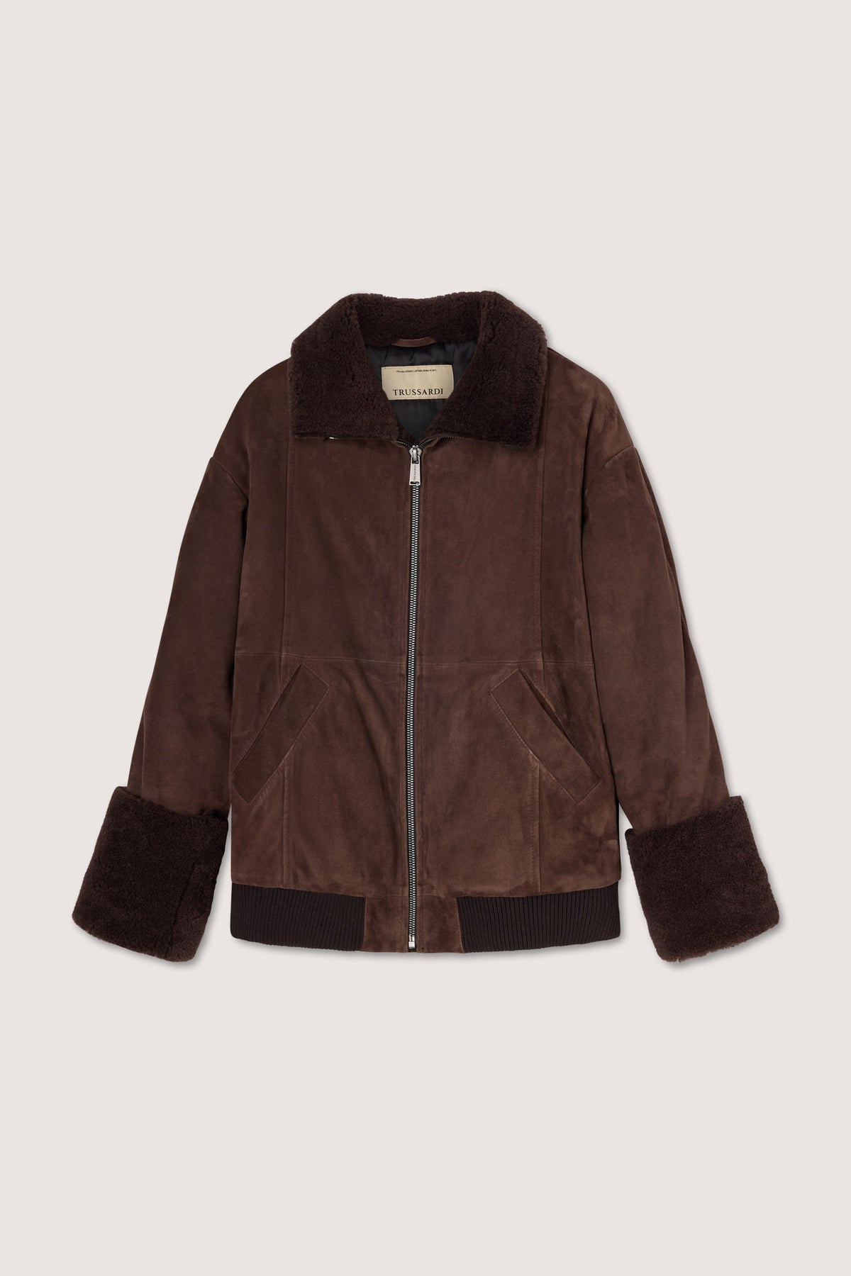 Bomber imbottito in suede e montone 6|12c121da15da22e7b4fb3eabef988a0c67fdbe79adc8badf911a61a68d02b323