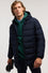 Padded jacket in wool-effect nylon