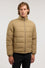 Padded jacket in wool-effect nylon