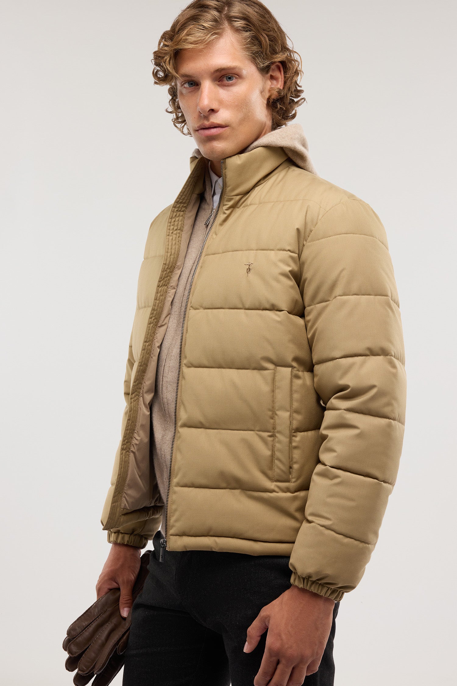Giubbotto imbottito in nylon effetto laniero 3|0ae85be9c9bd99a34d71a926a74e1108d0499efcdaa2006f61ca030cad807ea7