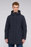 Technical fabric hooded jacket