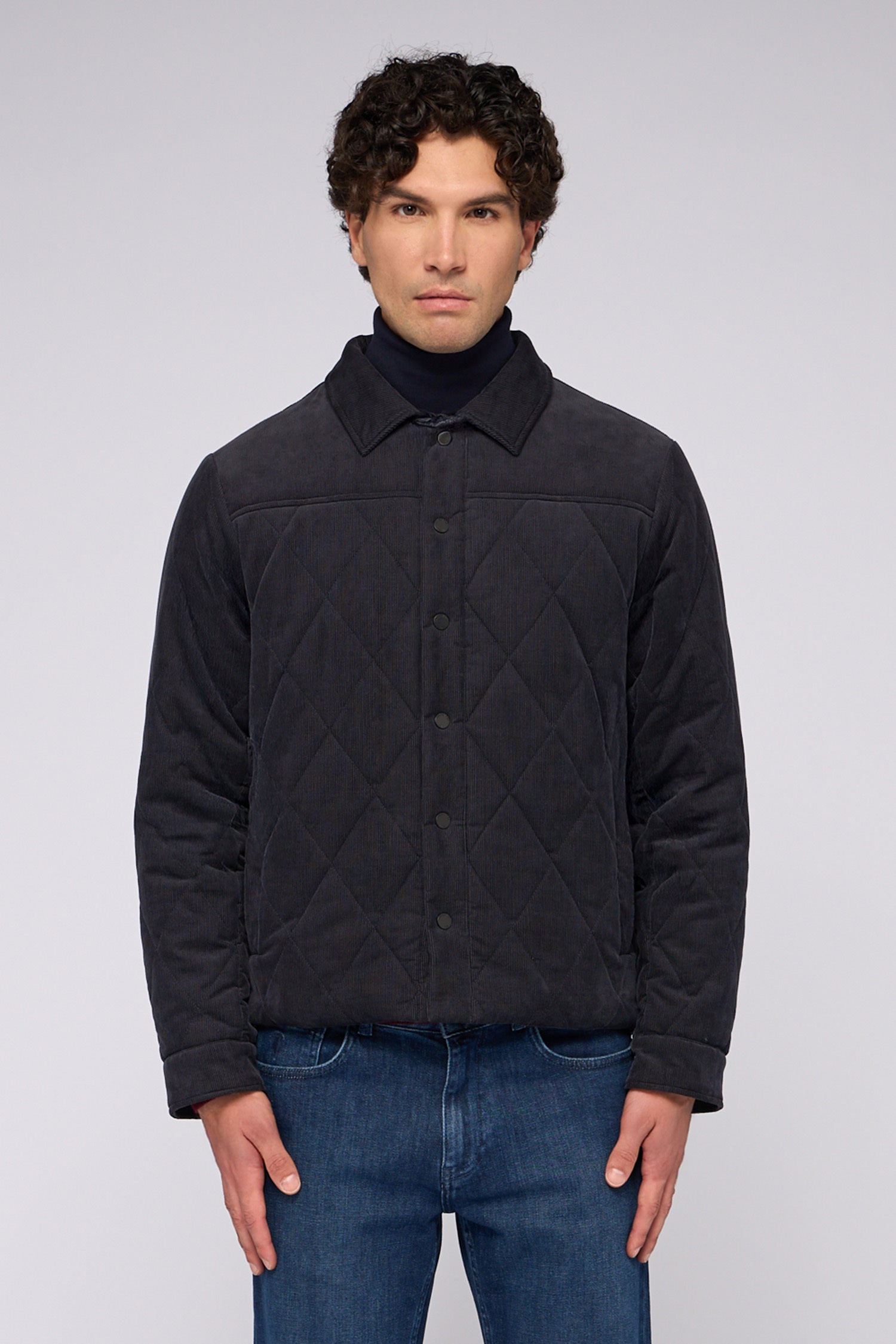 Blouson trapuntato in tech corduroy 1|6fc03e4641e5ec0f700e5afd0f05c8ad6f79226fe4f322bad5442755820fd848
